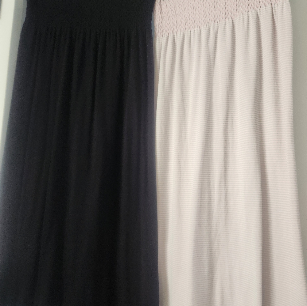 Black and Pink Maxi Skirt Set. - Picture 2 of 4